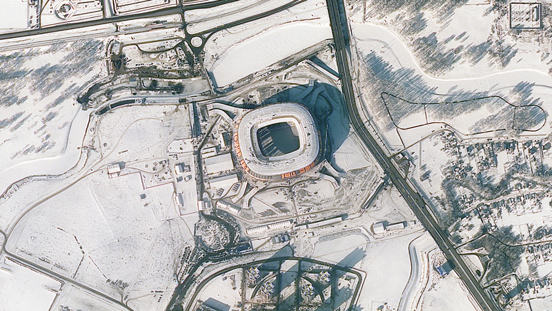 Illustration for article titled Todos los estadios del Mundial de Rusia vistos desde el espacio